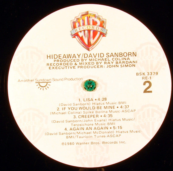 David Sanborn - Hideaway (Vinyl) Image