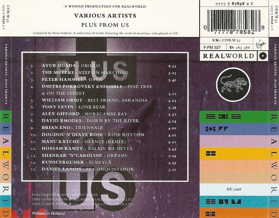 Various - Plus From Us (CD) Image