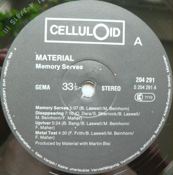 Material - Memory Serves (Vinyl) Image