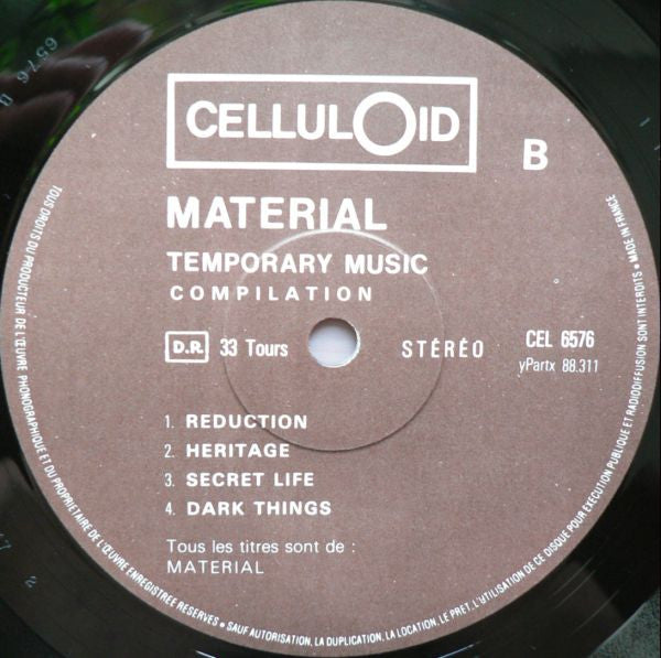 Material - Temporary Music Compilation (Vinyl) Image