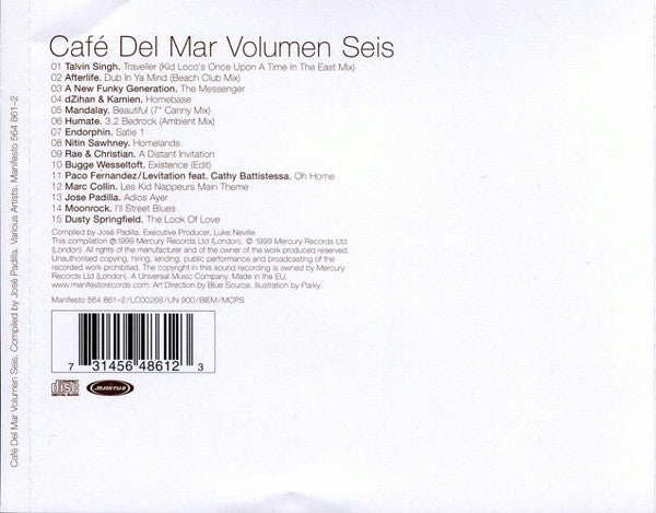 Various - CafÃ© Del Mar Volumen Seis (CD) Image