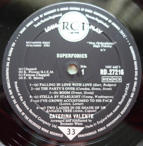 Caterina Valente - Super Fonics (Vinyl) Image