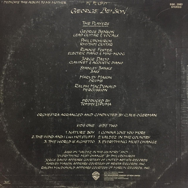 George Benson - In Flight (Vinyl) Image
