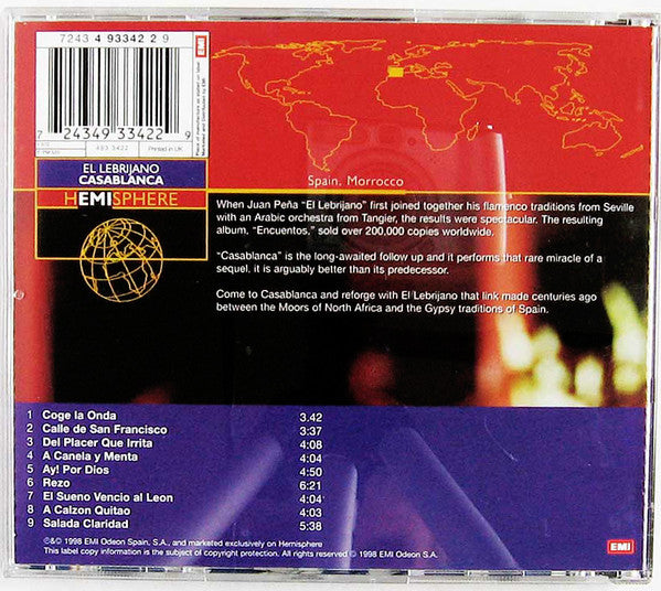 El Lebrijano Con La Orquesta ArÃ¡bigo Andaluza - Casablanca (CD) Image