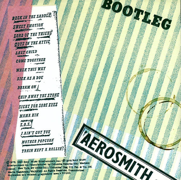 Aerosmith - Live! Bootleg (CD) | MusicCircle
