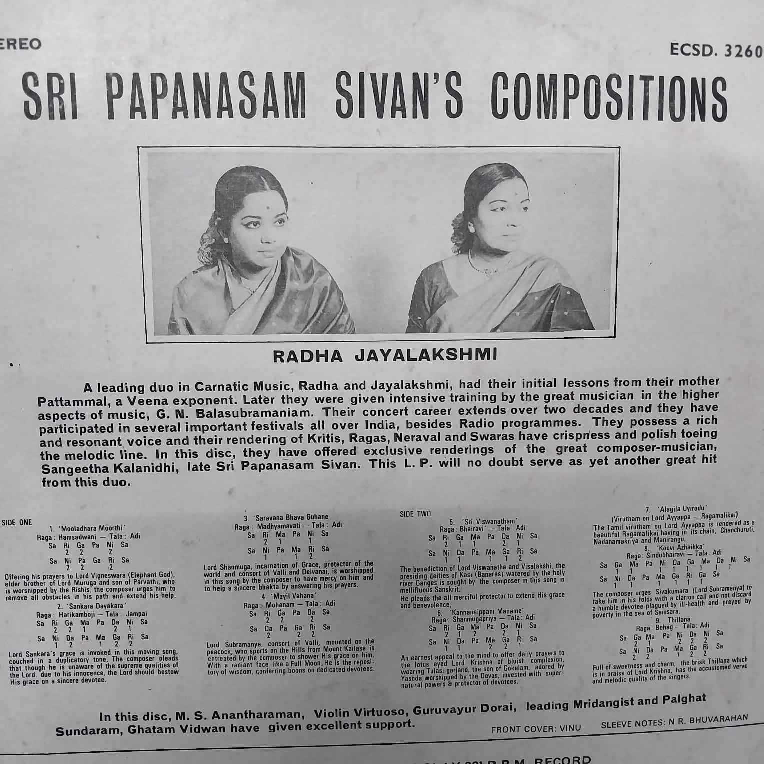 Radha Jayalakshmi - Sri Papanasam Sivan's Compositions