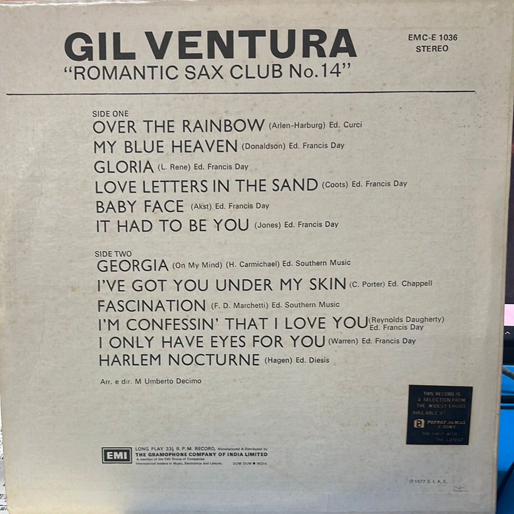GIL VETURA - "ROMANTIC SAX CLUB NO. 14" (Vinyl)
