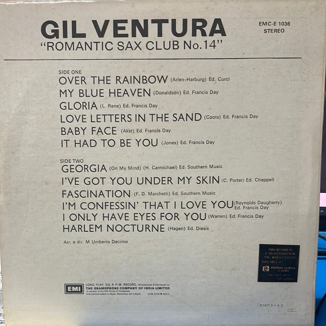 GIL VETURA - "ROMANTIC SAX CLUB NO. 14" (Vinyl)