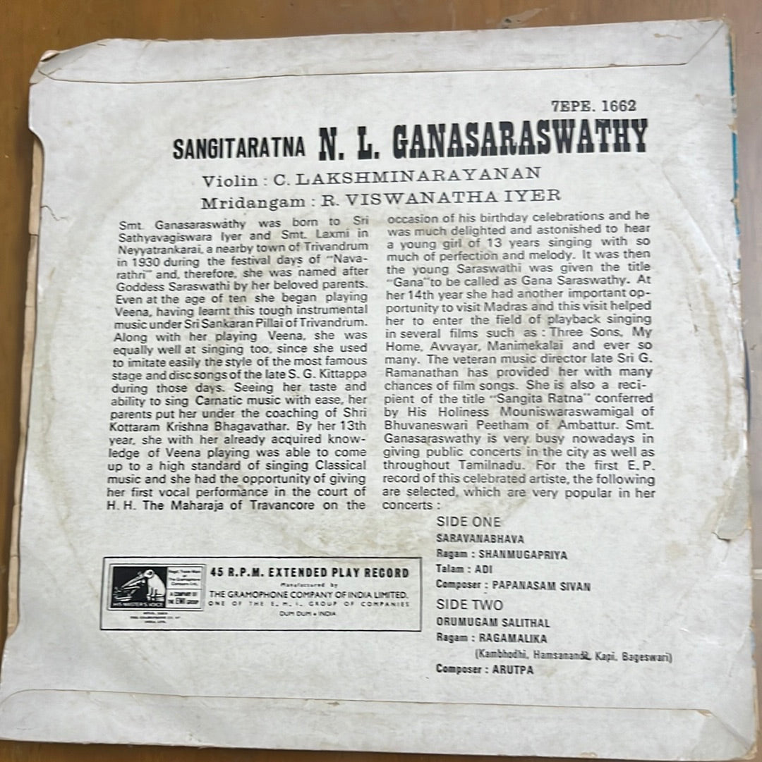 N. L. Ganasaraswathy - Tamil Basic Classical (45-RPM)