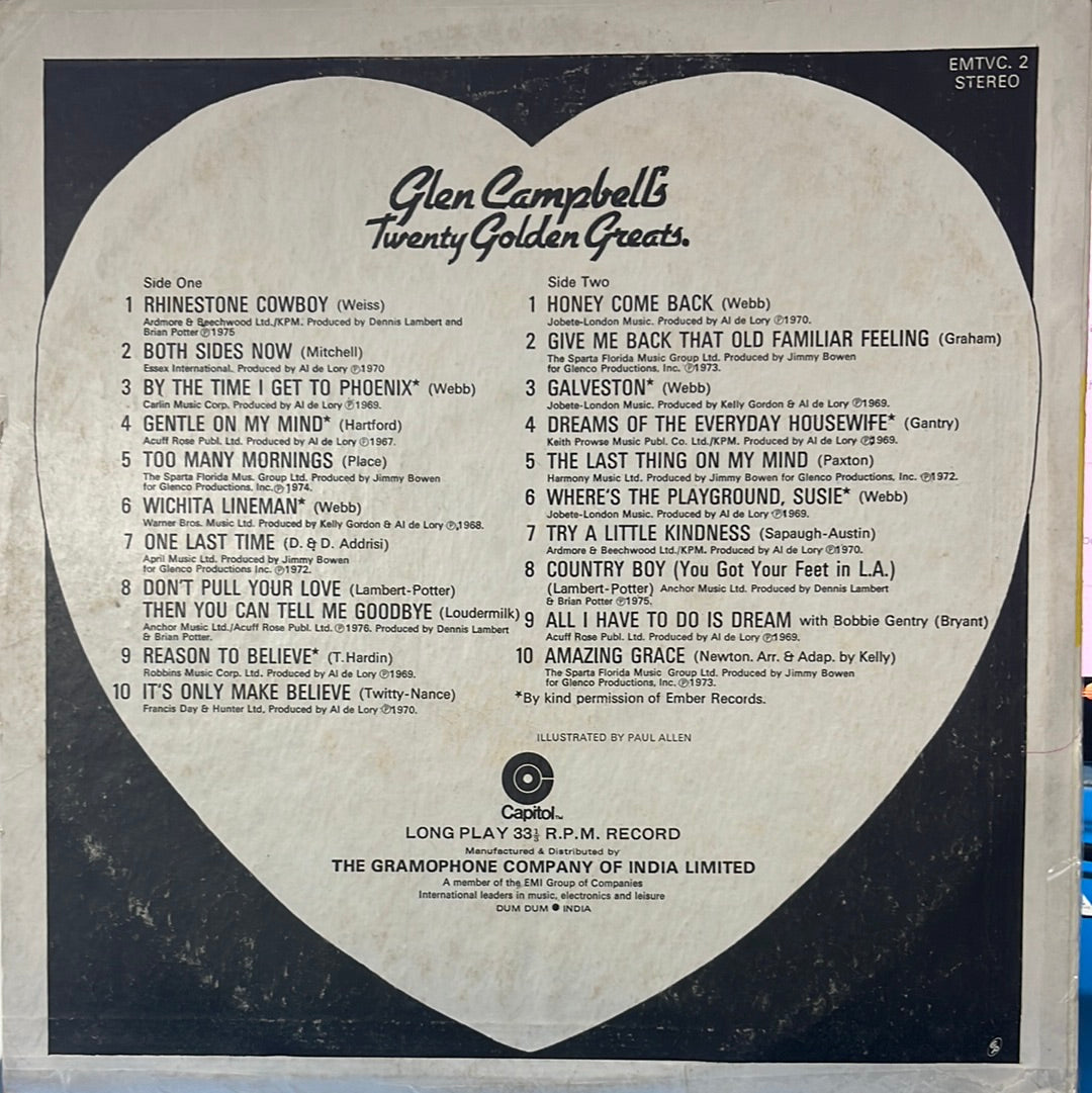 Glen Campbell - Glen Campbell's Twenty Golden Greats (Vinyl)