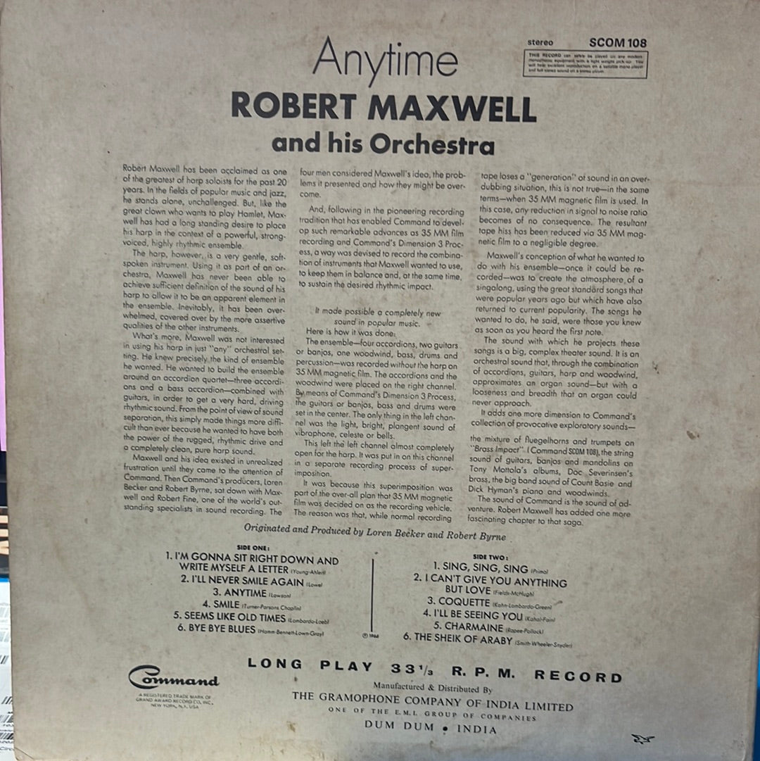 Robert Maxwell - Anytime (Vinyl)