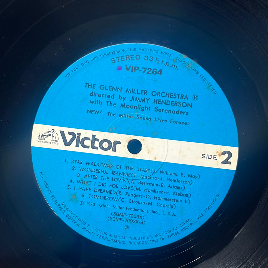NEW! THE MILLER SOUND LIVES FOREVER - THE GLENN MILLER ORCHESTRA DIRECTED BY JIMMY HENDERSON WITH THE MOONLIGHT SERENADERS (Vinyl)