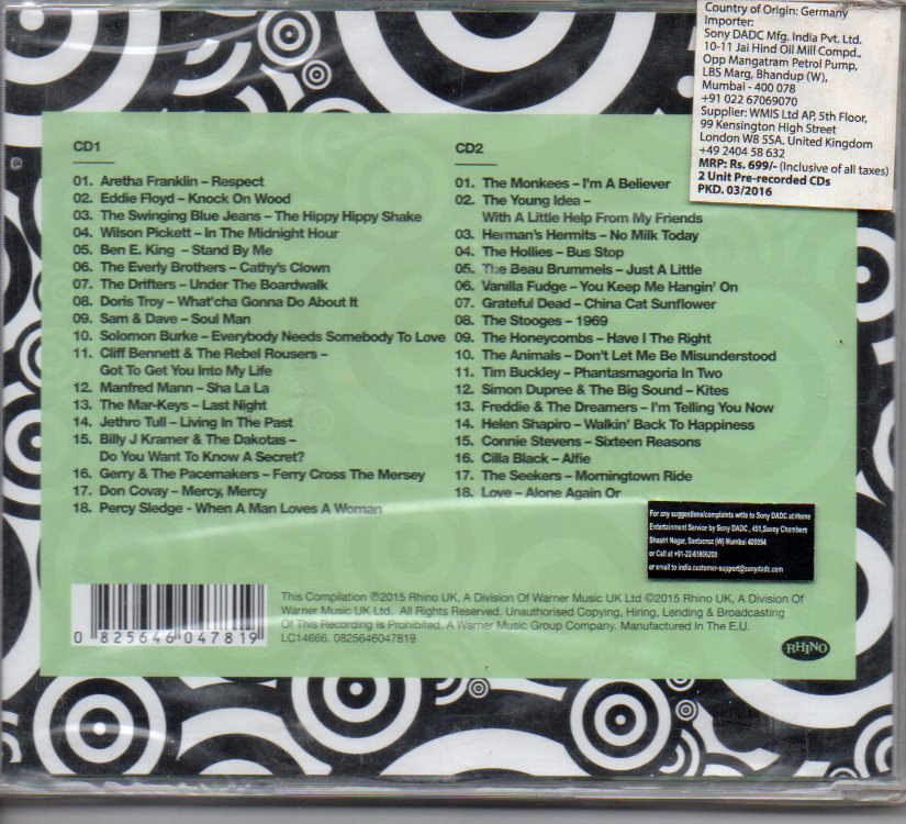 Various - The Best Ever Sixties (CD) Image