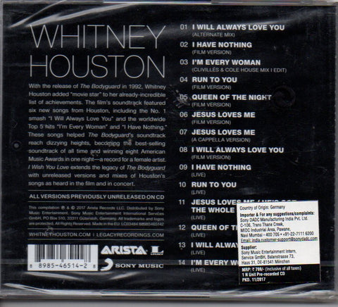 Whitney Houston - Wish You Love: More From The Bodyguard (CD) Image