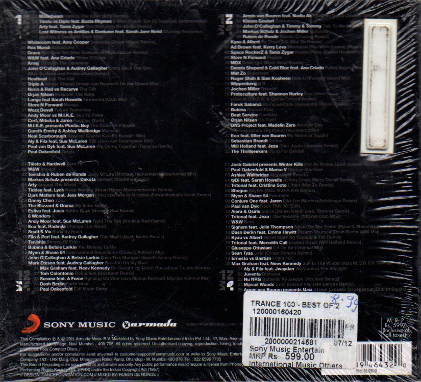 Various - Trance 100 - Best Of 2011 (CD) Image