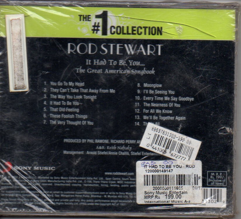 Rod Stewart - It Had To Be You...The Great American Songbook (CD) Image