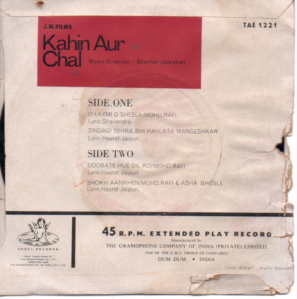 Shankar Jaikishan - Kahin Aur Chal (45-RPM) Image
