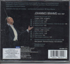 Brahms - Symphonies 2 & 4 - Riccardo Chailly (CD) Image