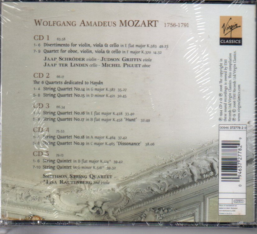 Mozart - Chamber Music - Smithson String Quartet (CD) Image