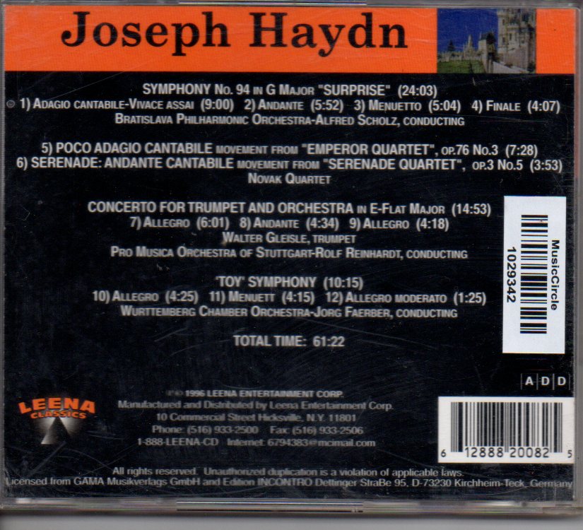 Joseph Haydn - Various (CD) Image
