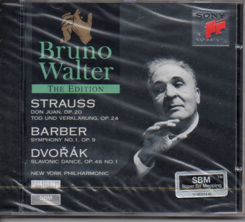 Strauss - Barber - Dvorak - Bruno Walter - NY Philharmonic (CD) Image