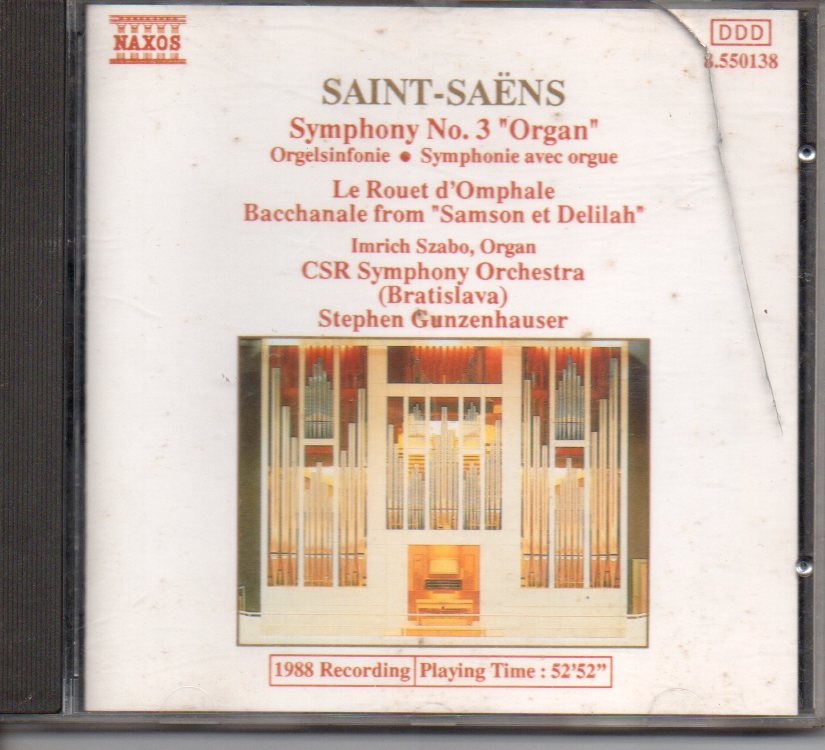 Saint-Saens - Symphony No. 3 - Rouet d'omphale (CD) Image