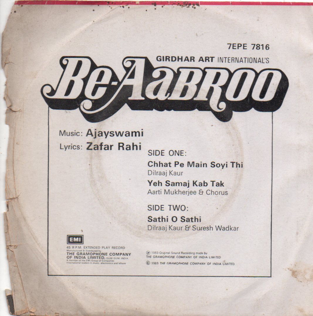 Ajayswami - Be-Aabroo (45-RPM) Image