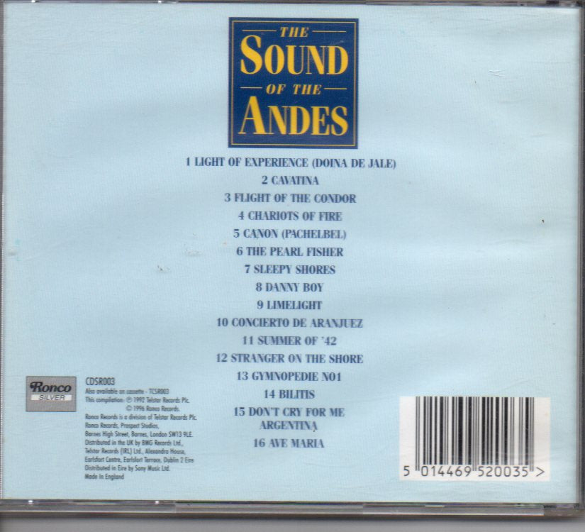 Various - The Sound Of The Andes (CD) Image