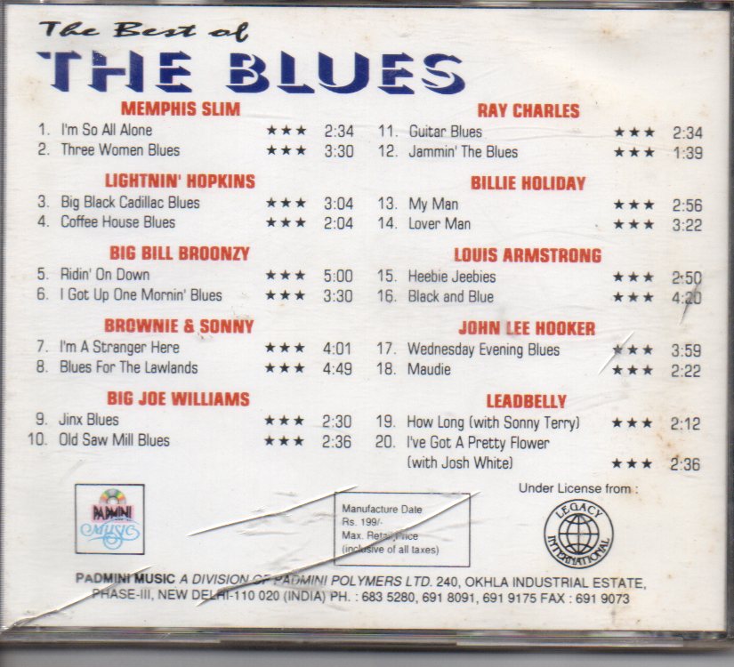 Various - The Best Of The Blues (CD) Image