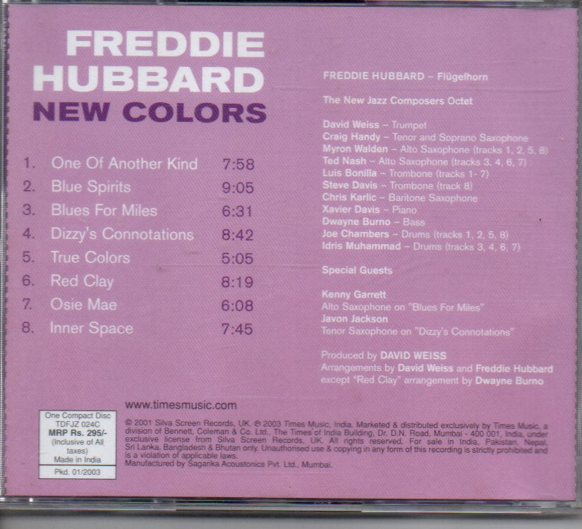 Freddie Hubbard - New Colors (CD) Image