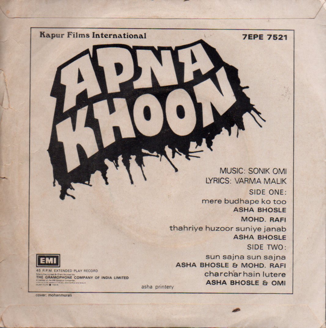 Sonik Omi - Apna Khoon (45-RPM) Image