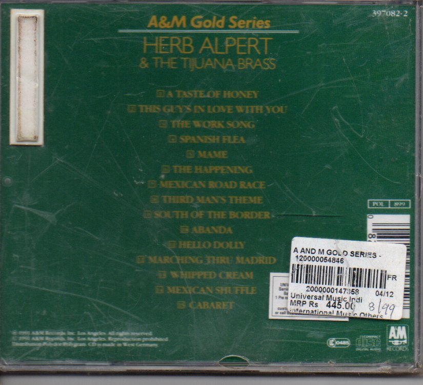 Herb Alpert - Herb Alpert & The Tijuana Brass (CD) Image